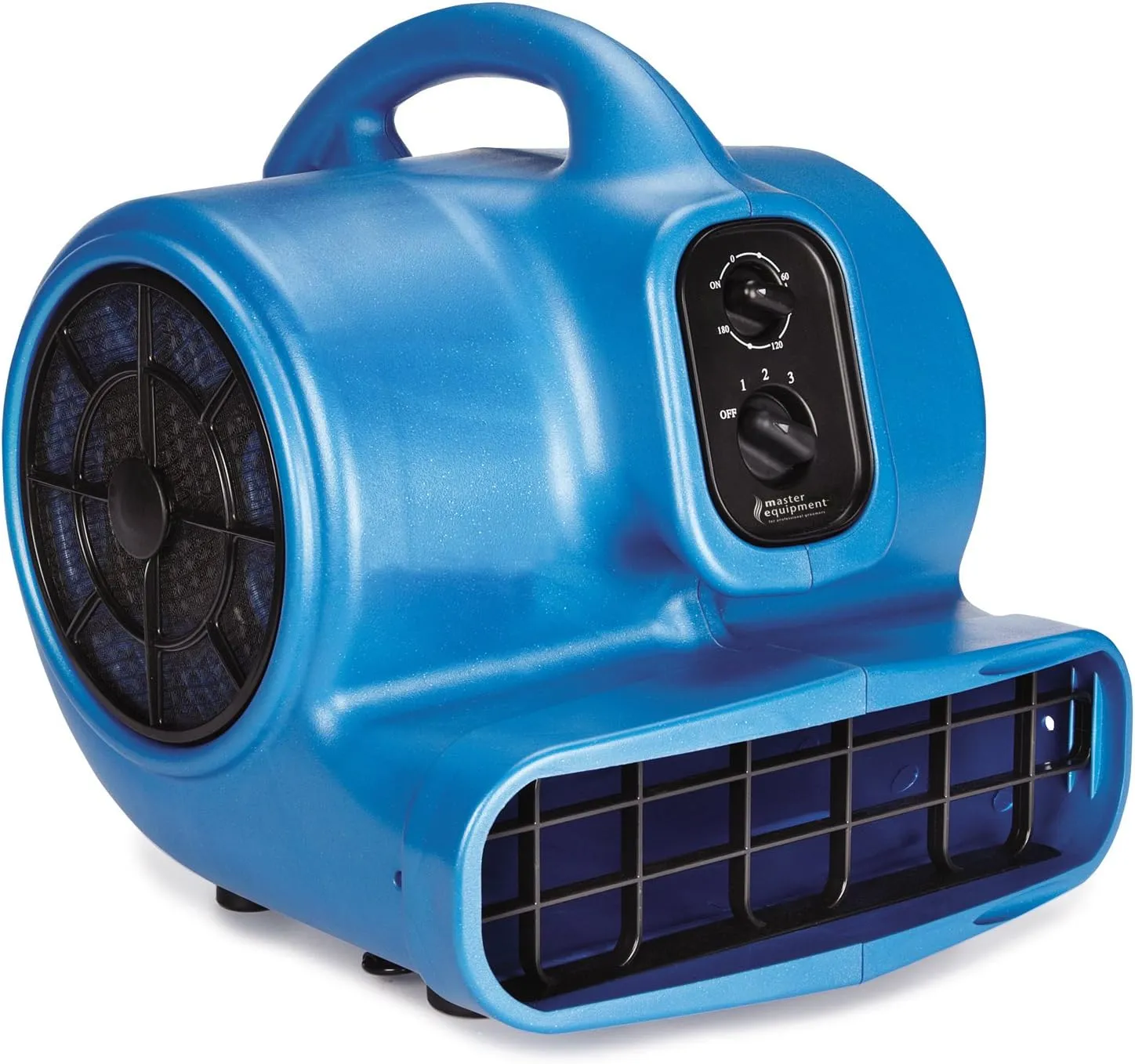 Master Equipment PetEdge Blue Force Air Dryer with Cage – Quiet Pet Fur Dryer Offers 3 Speeds Up to 2,000 CFM, 0.33 HP