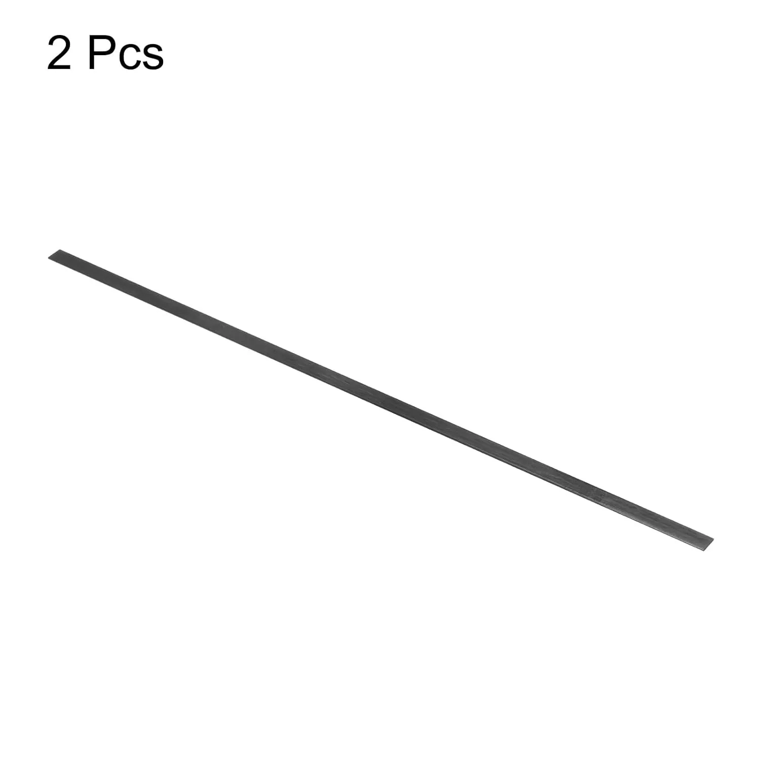 MECCANIXITY 2 Pcs Carbon Fiber Strip 2x10mm 500mm Length Pultruded Flat Carbon Fiber Bars for Kites, RC Airplane