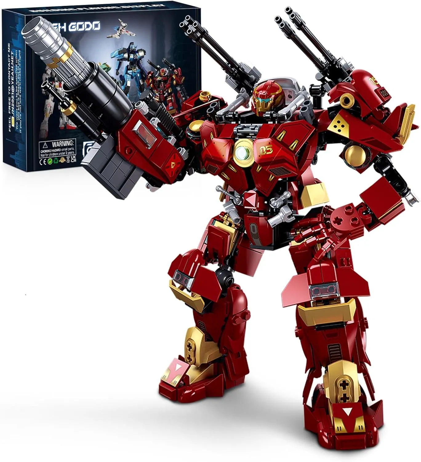 Mech Robot Building Set - 588 Pieces, Transforming Mech Action Figures for Boys and Girls 8-12-14, STEM Educational Toy, Robot Model Gift for Kids