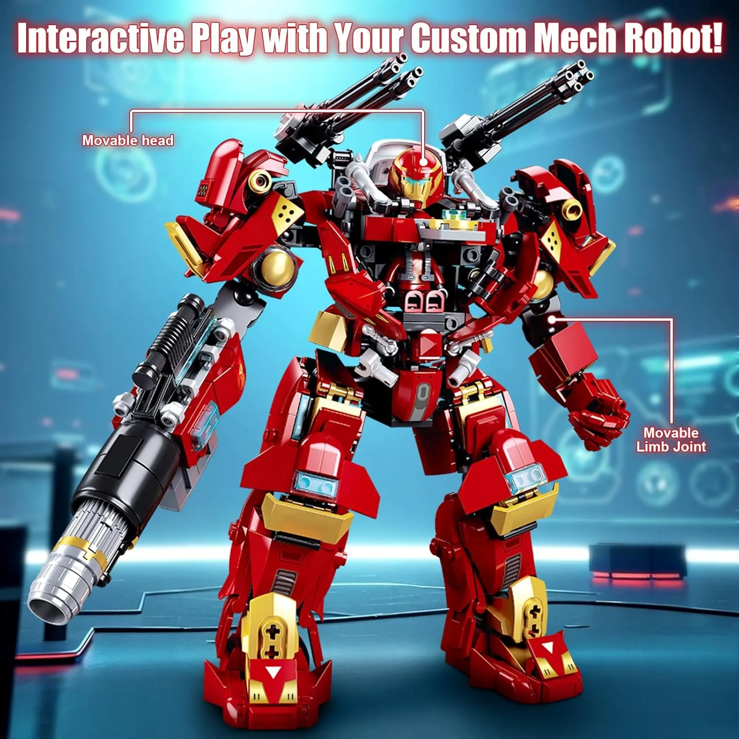 Mech Robot Building Set - 588 Pieces, Transforming Mech Action Figures for Boys and Girls 8-12-14, STEM Educational Toy, Robot Model Gift for Kids