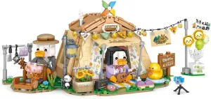 MEIEST Camping Building Blocks Set,Holiday Camper Collection Particle Construction Building Bricks Toy,Home Decor (Tent)