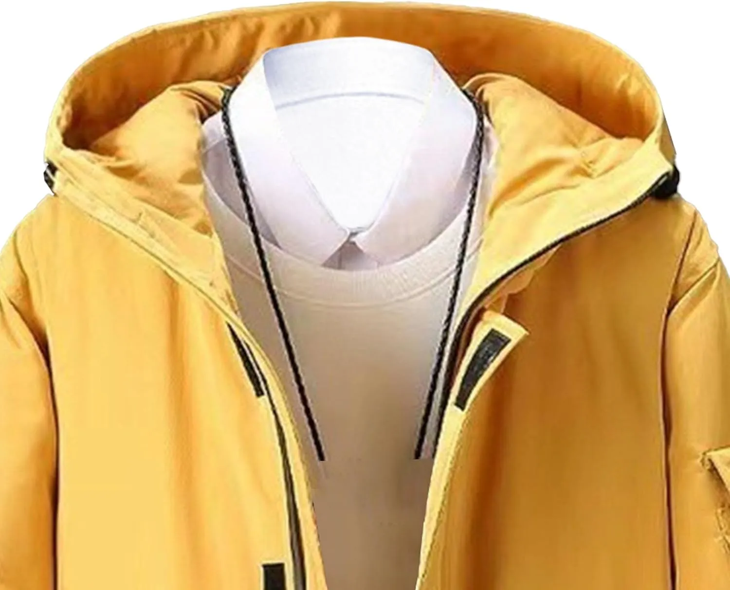Mens Long Windproof Hooded Jacket Water-Repellent Jackets for Ski Outdoor Winter Quilted Zip Male Puffer Parka