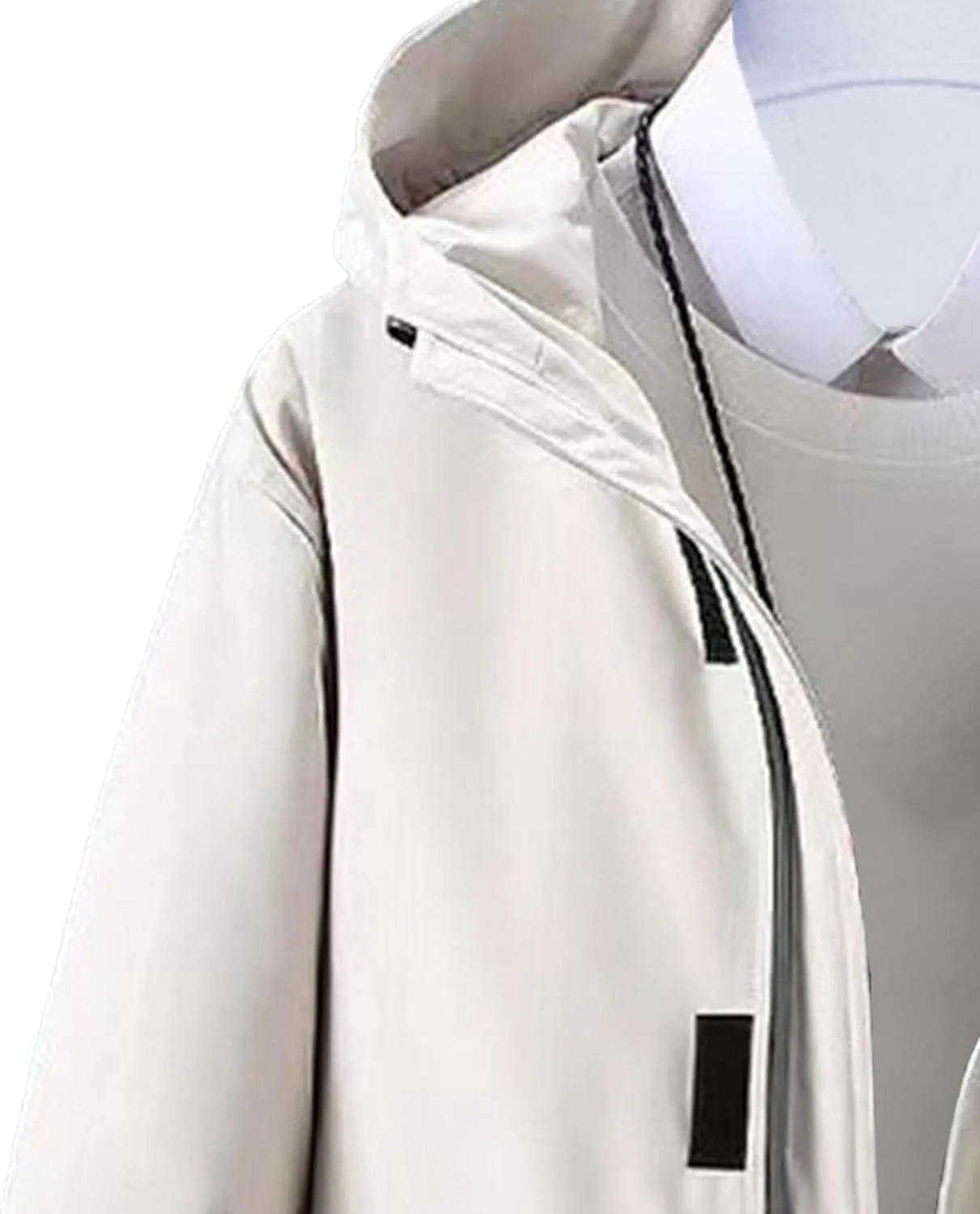 Mens Long Windproof Hooded Jacket Water-Repellent Jackets for Ski Outdoor Winter Quilted Zip Male Puffer Parka