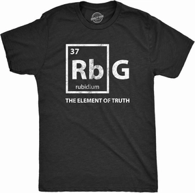 Mens RBG Element of Truth T Shirt Ruth Bader Ginsburg Supreme Court Science Tee