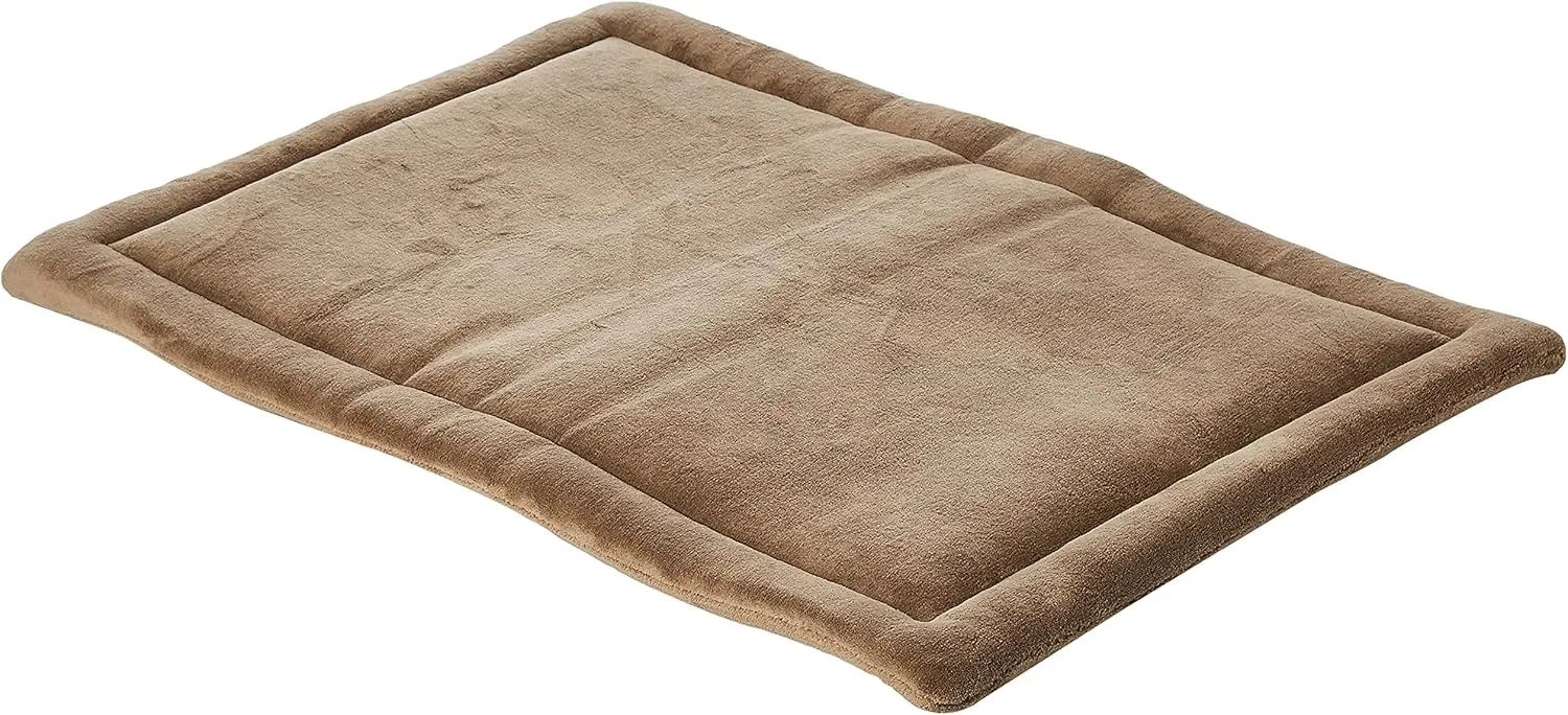 Midwest Homes for Pets Deluxe Micro Terry Pet Bed, Dog Bed & Crate Mat, Taupe