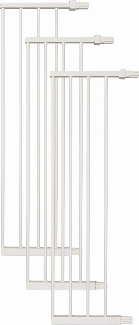 MidWest Homes for Pets Steel Pet Gate Extension; Pet Gate Extension Measures 11' Wide x 39' High in Soft White (Fits MW Model # 2939SW) (Pack of 3)