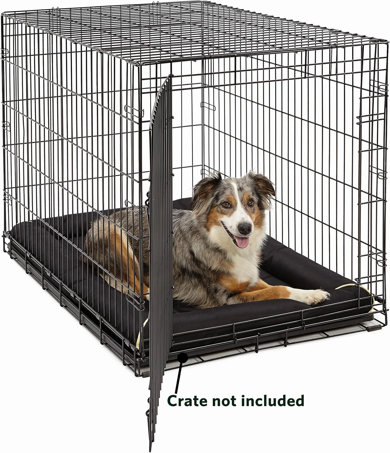 MidWest Homes for Pets Water Repellant Easy Wipe Clean Ultra-Rugged MAXX Dog Beds, Super Durable Dog Bed Designed to Fit 42-inch Dog Crates, Features Slip Resistant Bottom, Part 40542-BK, Black