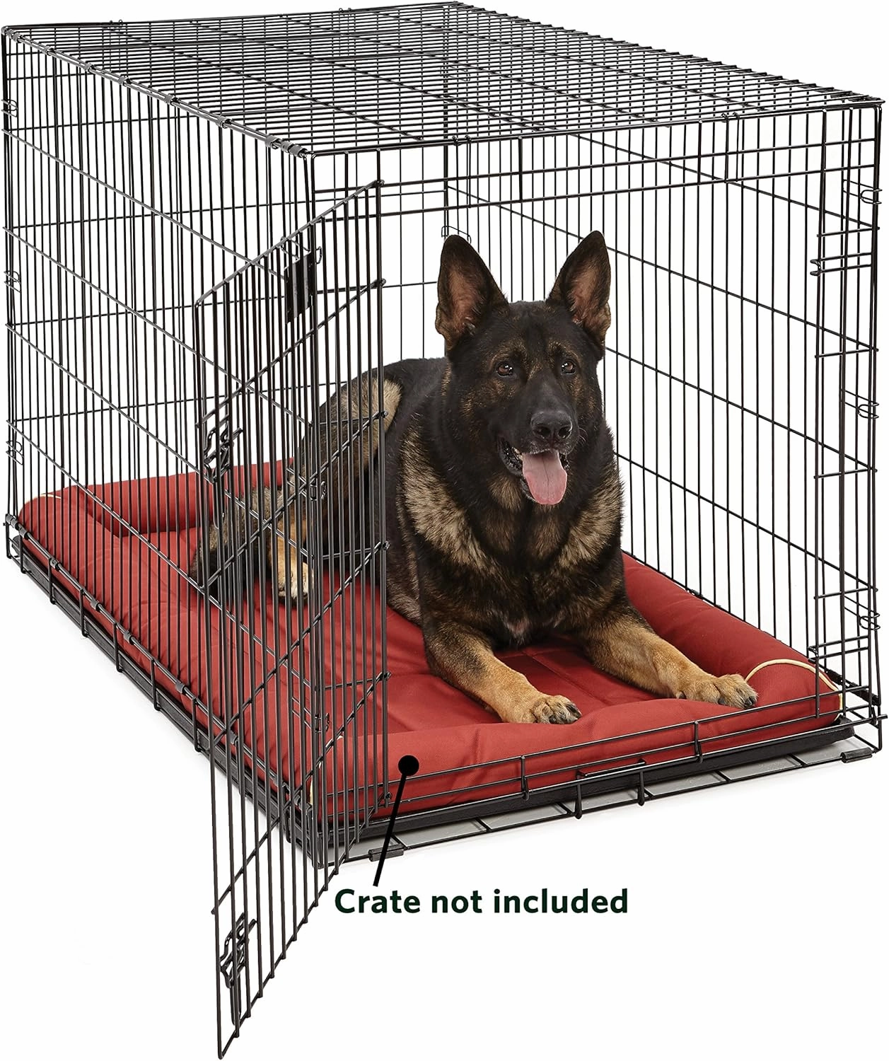 MidWest Homes for Pets Water Repellant Easy Wipe Clean Ultra-Rugged MAXX Dog Beds, Super Durable Dog Bed Designed to Fit 48-inch Dog Crates, Features Slip Resistant Bottom, Part 40548-BR, Brick