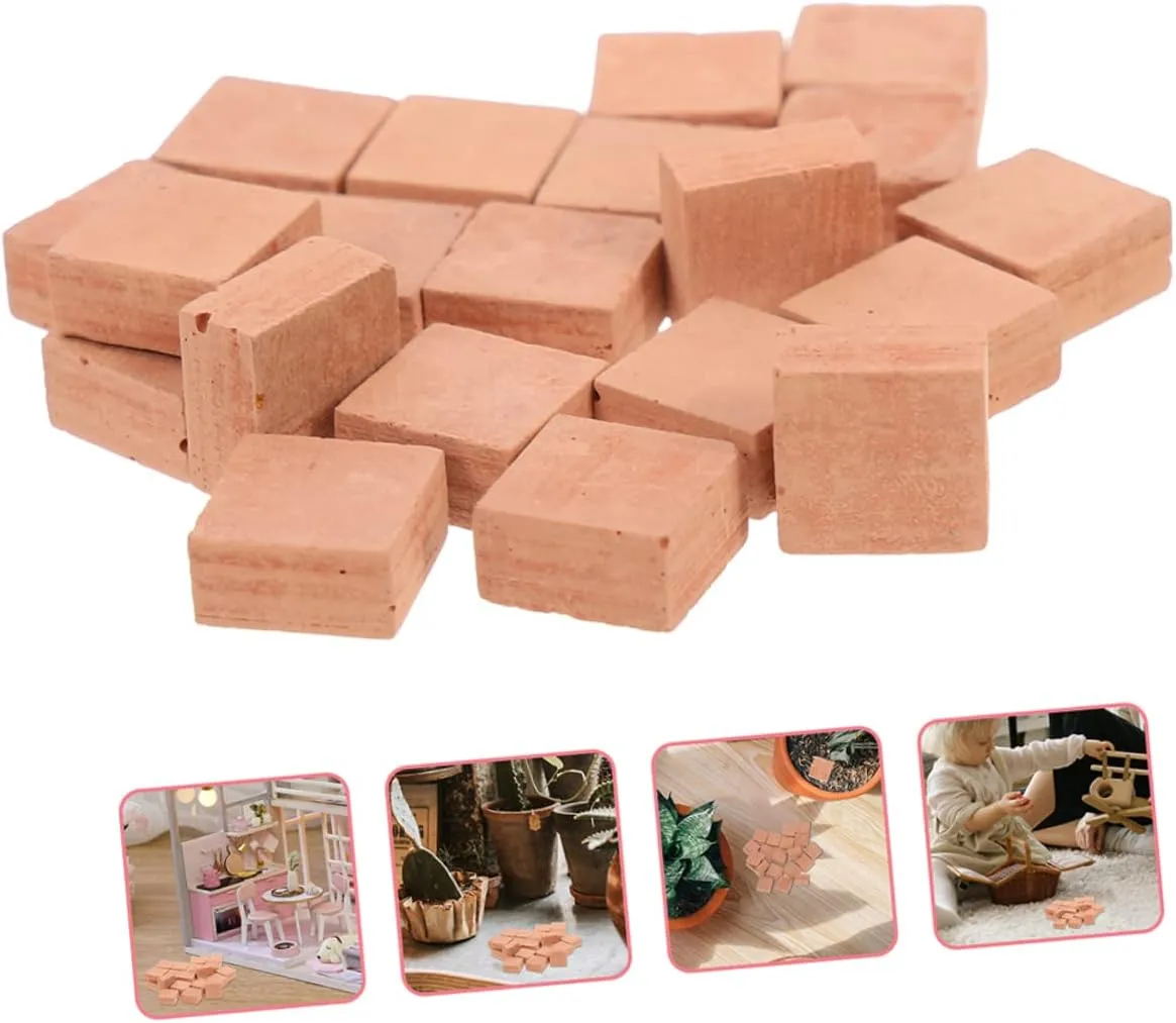 Milisten 3sets DIY Sets Miniature Building Blocks Architecture Model Accessories 40pcs*3