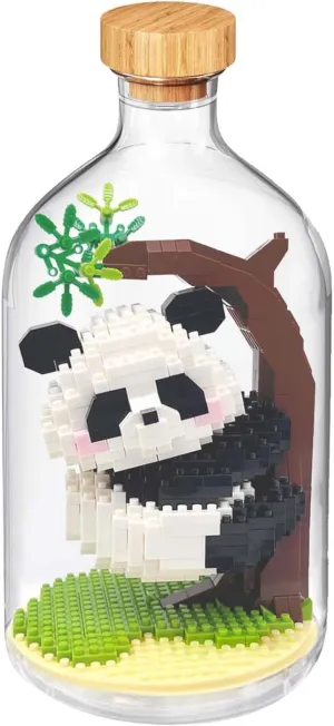 Mini Animals Building Blocks Sets, Cute Panda Building Set Animal Figures for Office Home Decor, DIY Birthday Gifts, Party Favors for Boys Girls Adults