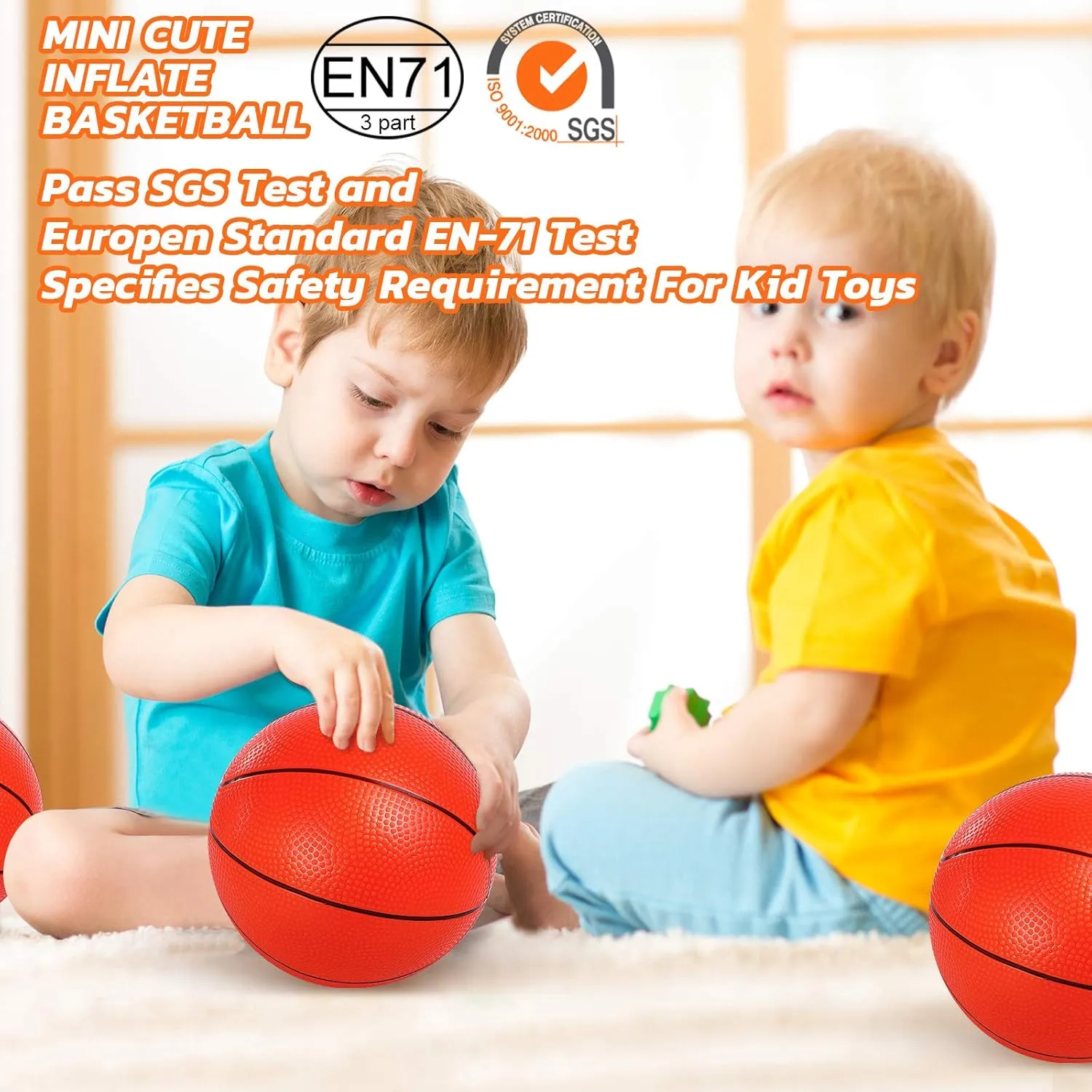 Mini Basketball Replacement 8.5 Inch Pool Basketballs Ball Hoop Indoor Outdoor Toy, Fits All Standard Swimming Pool Basketball Hoop Pool Game Toy Water Games