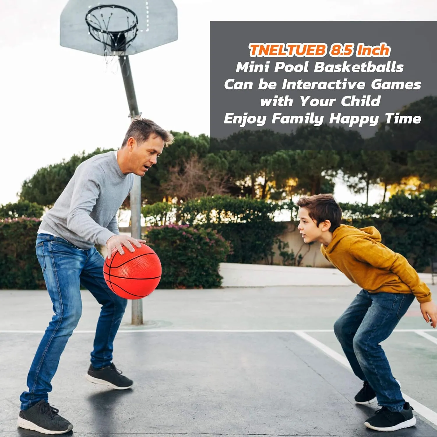 Mini Basketball Replacement 8.5 Inch Pool Basketballs Ball Hoop Indoor Outdoor Toy, Fits All Standard Swimming Pool Basketball Hoop Pool Game Toy Water Games