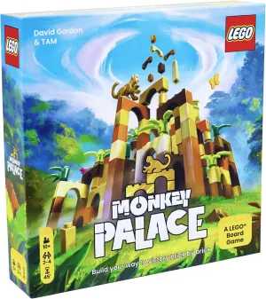 Monkey Palace: A Lego Board Game - Build Your Way to Victory Brick by Brick! Fun Family Brick-Building Game for Kids & Adults, Ages 10 , 2-4 Players, 45 Minute Playtime, Made by Bezzerwizzer