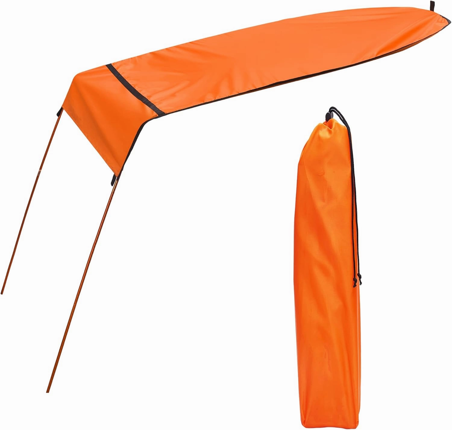 MOOCY LED Light Sun Shade Canopy for Kayak Canoe, Quick Installation
