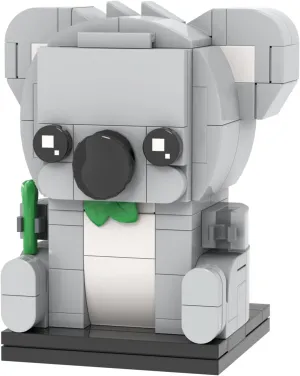 MOOXI-MOC Koala Brick Mini Headz Building Set,Creative Cute Building Blocks Children Kit,Gifts for Kids(148pcs)