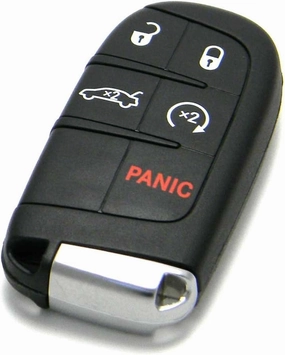Mopar 5-Button Smart Proximity Key, Black, Plastic, Compatible with Passenger Car, Chrysler 300 (2011-2018), FCC ID: M3N-40821302, P/N: 56046759