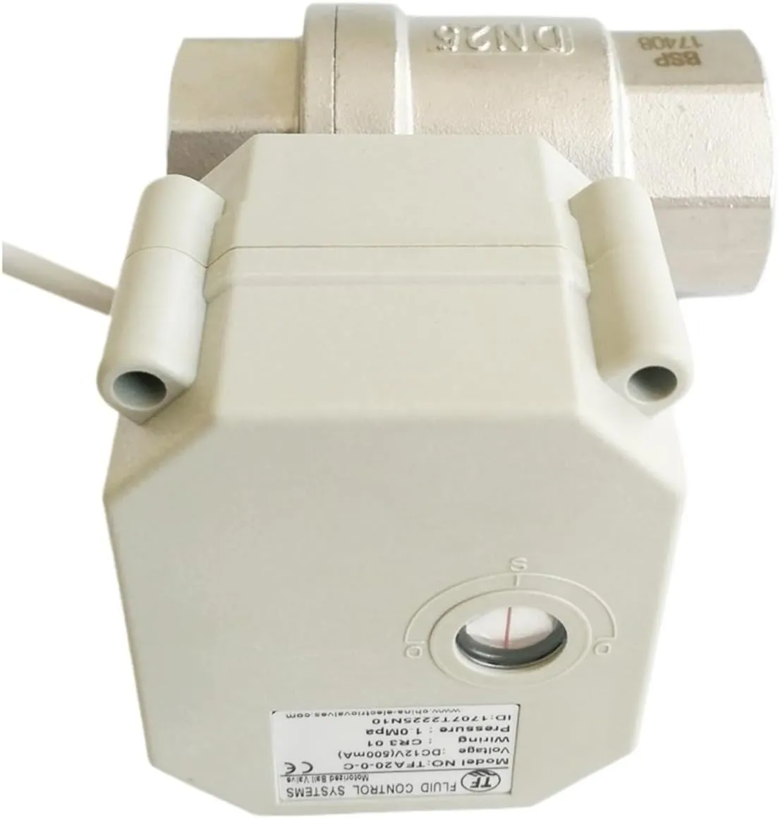 Motorized Valves TF15-S2-C DN15 Motorized Crane BSP/NPT 1/2'' SS304 Electric Water Valve for Automatic Control Production(BSP,DC24V_CR702)