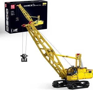 Mould King Constructions 17001 Heavy Duty RC Crane Construction Toys, Remote Control Crane Building Blocks, Crawler Crane Building Sets, Large Crane Building Kits for Adults Kids 14  (1205 PCS)
