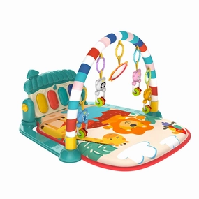 Musical Baby Gyms Play Mats Musical Activity Mat Piano Baby Play Gym Tummy Time Padded Mat for Baby Newborn Toddler Infants (Green)