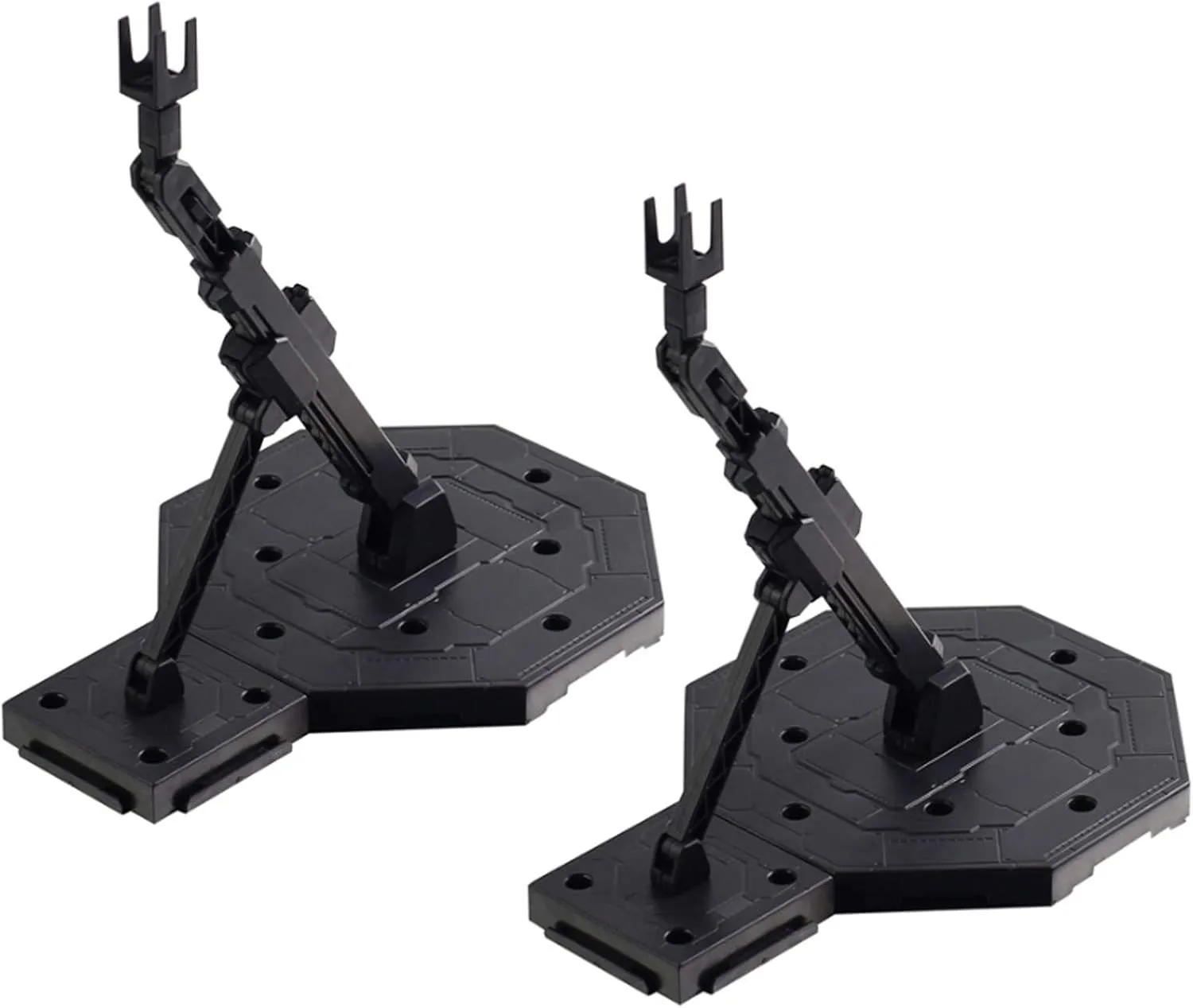 MY MIRONEY 2Pcs Black Action Base Action Figure Stand Display Stand 1/100