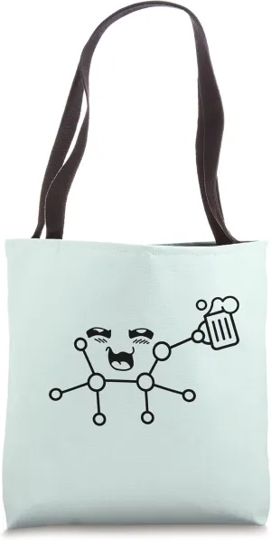 MY WEEKEND MOLECULE Chemistry Beer Alcohol Ethanol Meme Tote Bag