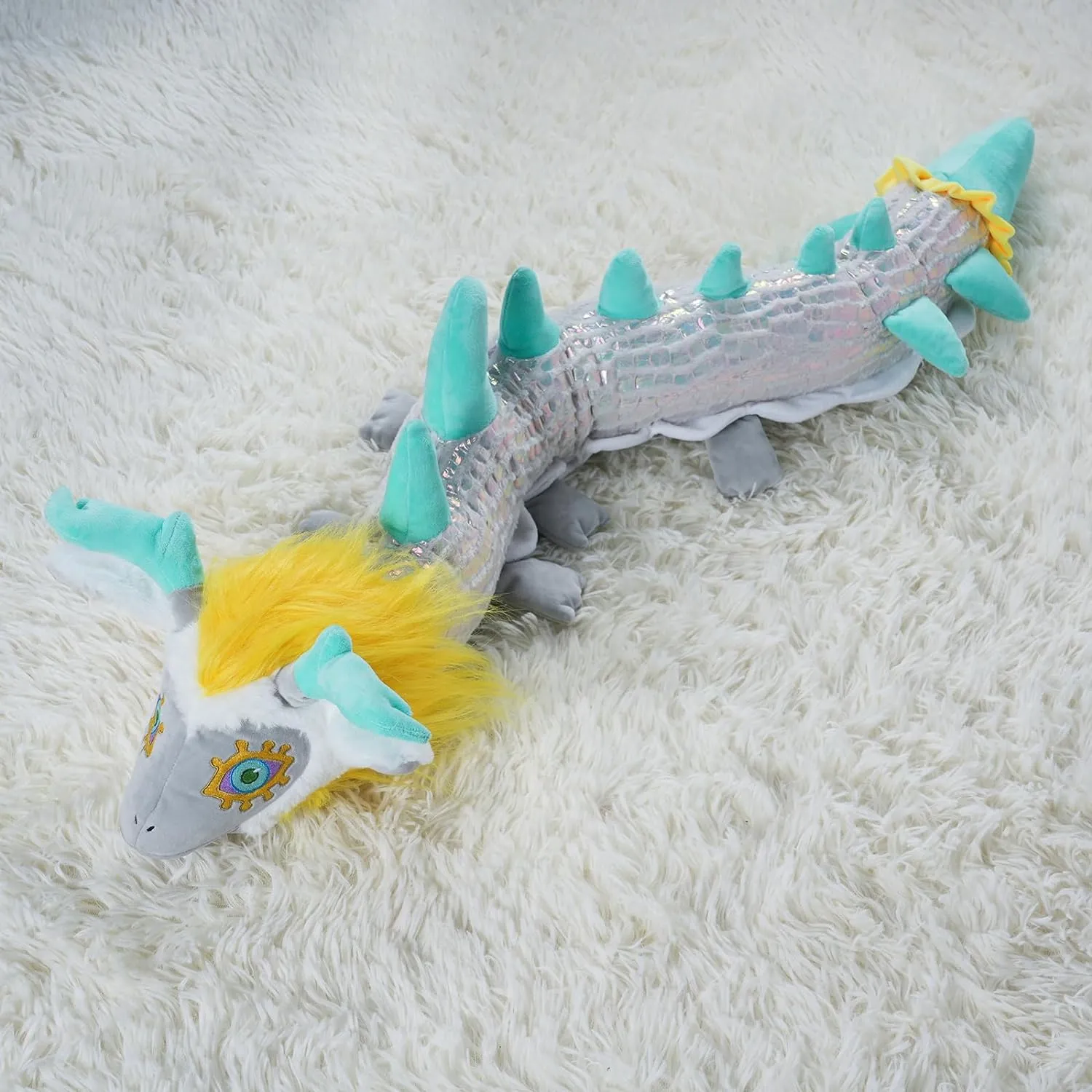Nadou TLOZ Light Dragon Plush Pillow,43.3" Light Dragon Stuffed Anime Doll Can be Used as a Birthday, Christmas for Kids-Collectible Squishy Plushies
