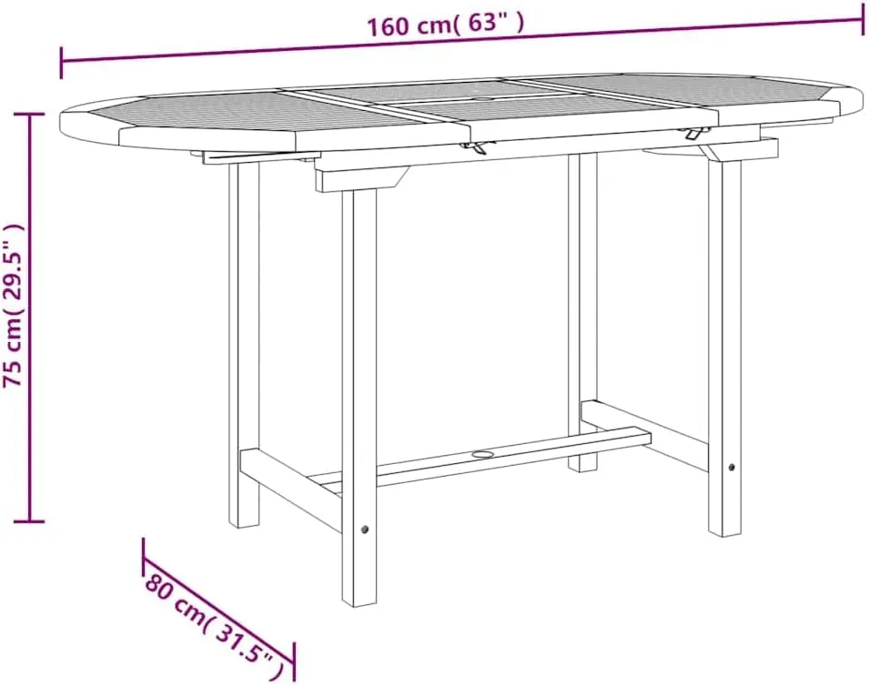 Natural Teak Wood Outdoor Table, Camping Dining Table for Outdoor Furniture, Kitchen, Coffee, Side Tables