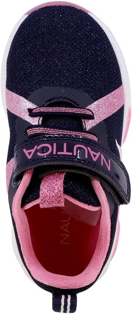 Nautica Kids' Light-Up Flashing Sneaker Athletic Running Shoes with Strap | Fashionable and Fun for Boys and Girls | Available in Toddler and Little Kid Sizes