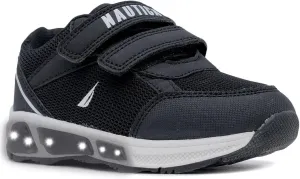 Nautica Kids' Light-Up Flashing Sneaker Athletic Running Shoes with Strap | Fashionable and Fun for Boys and Girls | Available in Toddler and Little Kid Sizes