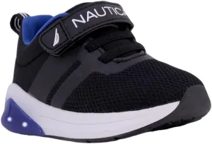 Nautica Kids' Light-Up Flashing Sneaker Athletic Running Shoes with Strap | Fashionable and Fun for Boys and Girls | Available in Toddler and Little Kid Sizes