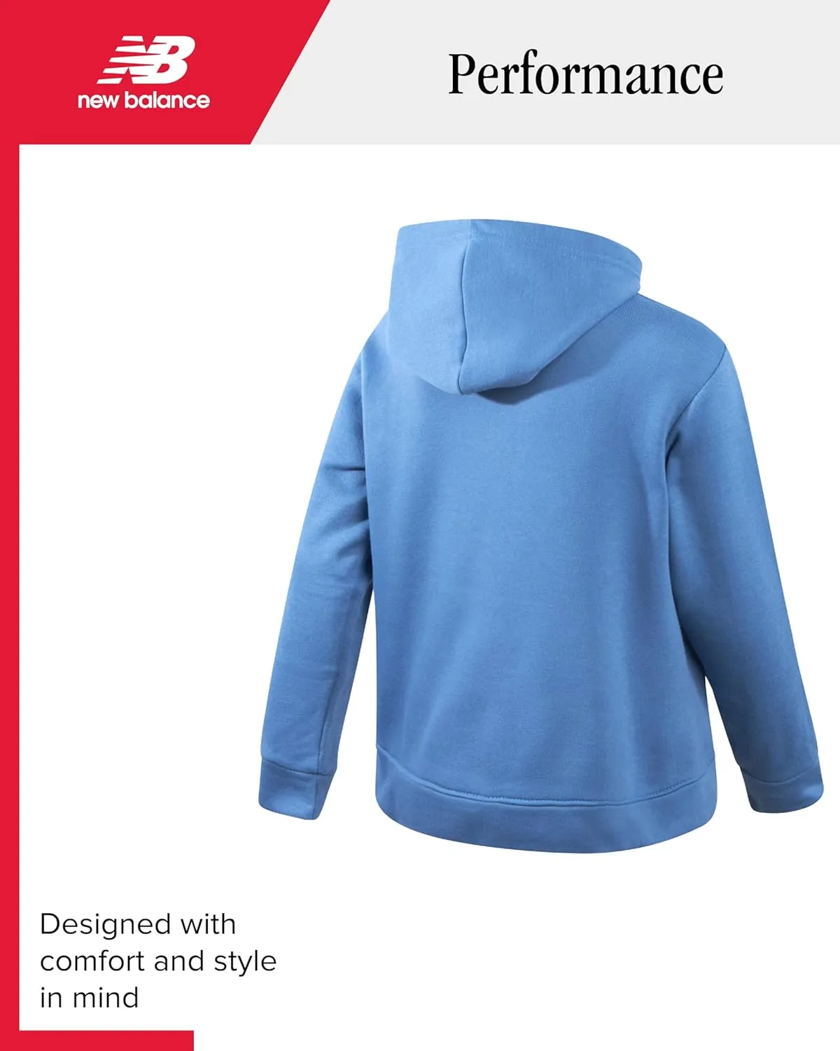 New Balance Boys' Sweatsuit Set - 2 Piece Fleece Pullover Hoodie Sweatshirt and Sweatpants (2T-16)