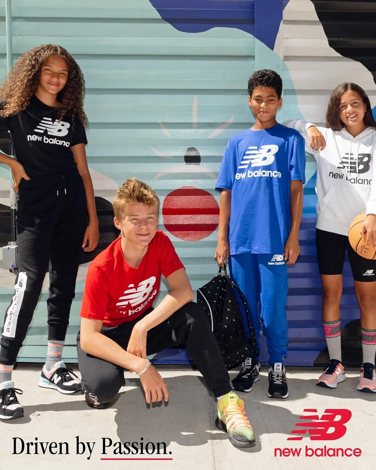New Balance Girls' Athletic T-Shirt - 3 Pack Active Performance Sports Tee Bundle (7-16)