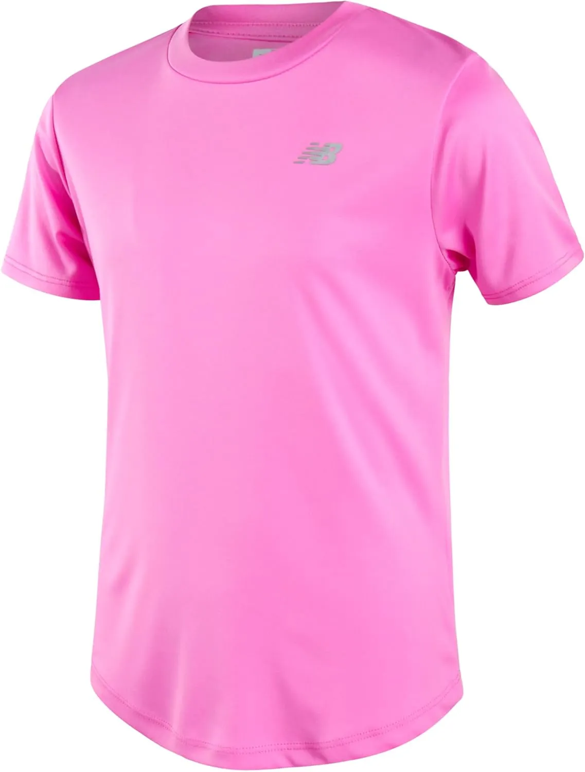 New Balance Girls' Athletic T-Shirt - 3 Pack Active Performance Sports Tee Bundle (7-16)