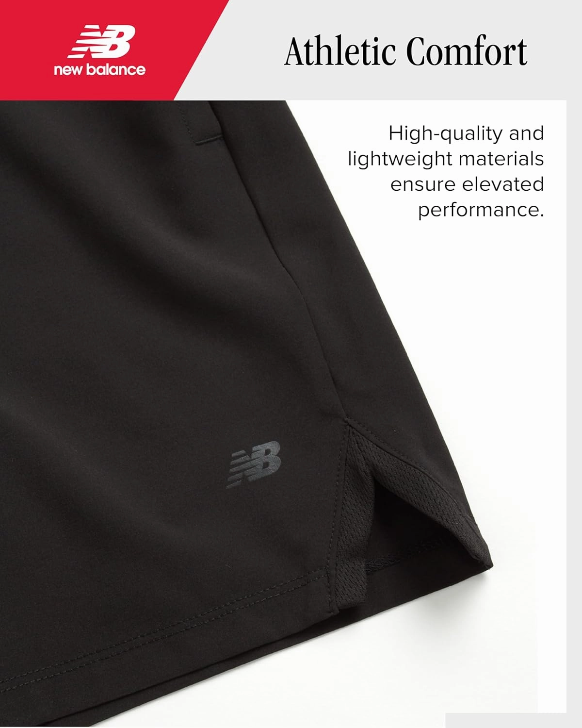 New Balance Boys Athletic Shorts - Lightweight Performance Woven Boys Gym Shorts with Pockets for Basketball Soccer (8-10)