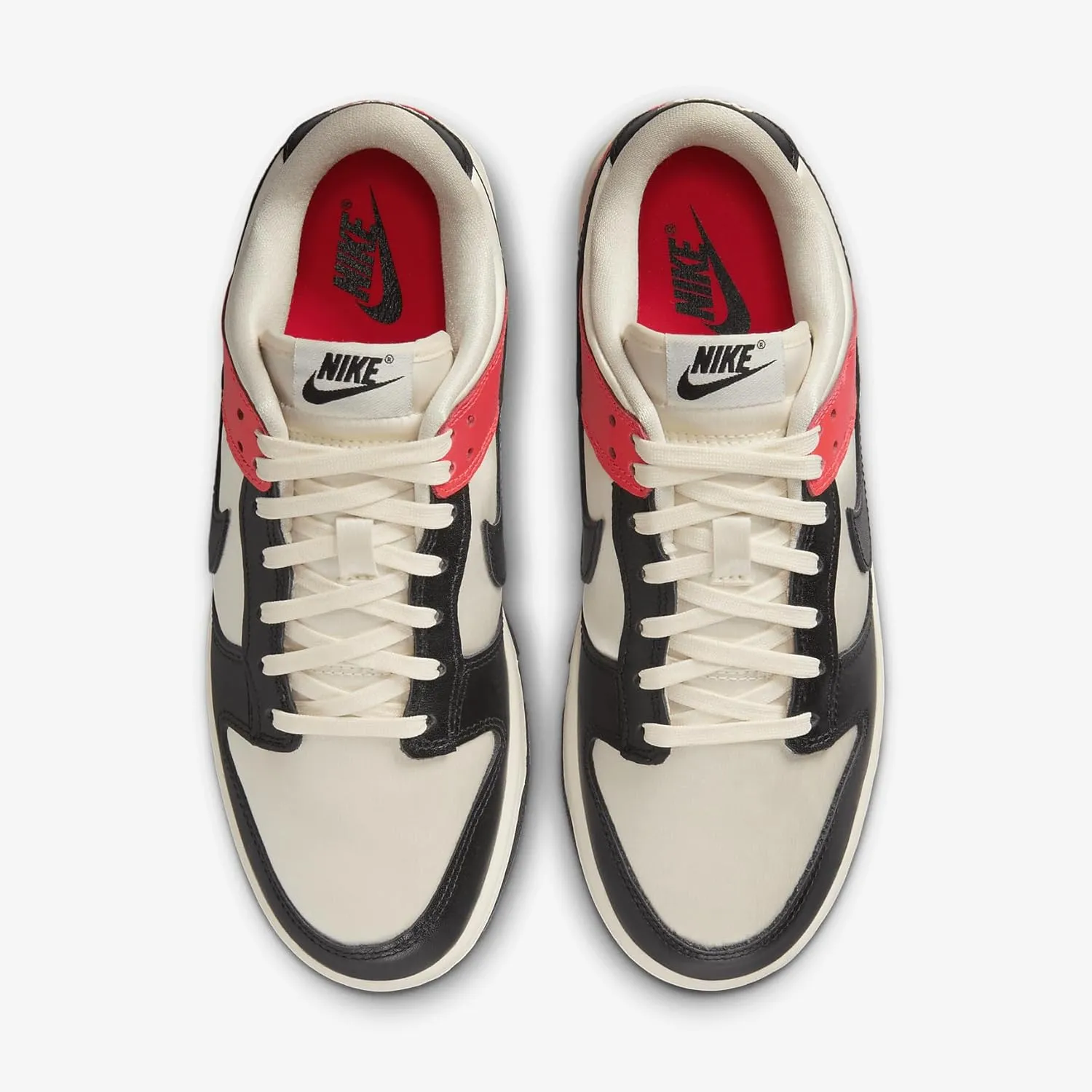 Nike Dunk Low SE Women's Shoes (HQ3423-635, Bright Crimson/Pale Ivory/Black)