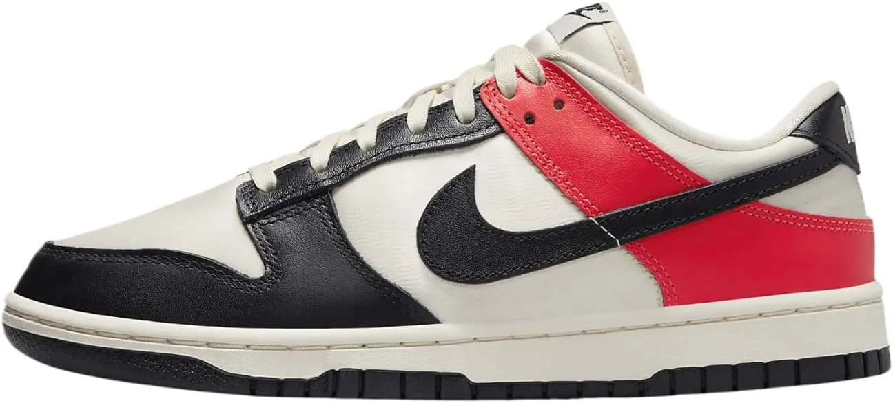 Nike Dunk Low SE Women's Shoes (HQ3423-635, Bright Crimson/Pale Ivory/Black)