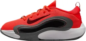 Nike IsoFly Big Kids' Basketball Shoes (FN4384-600, Bright Crimson/Smoke Grey/Black/Team Red)