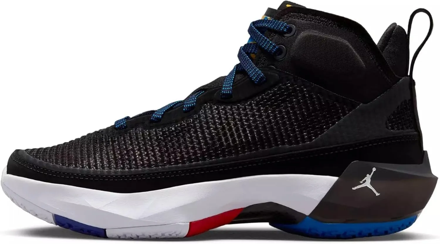Nike Kid's Air Jordan XXXVII (GS) Basketball Shoe (Black/University Red/Bright Concord, US Footwear Size System, Big Kid, Men, Numeric, Medium, 6.5