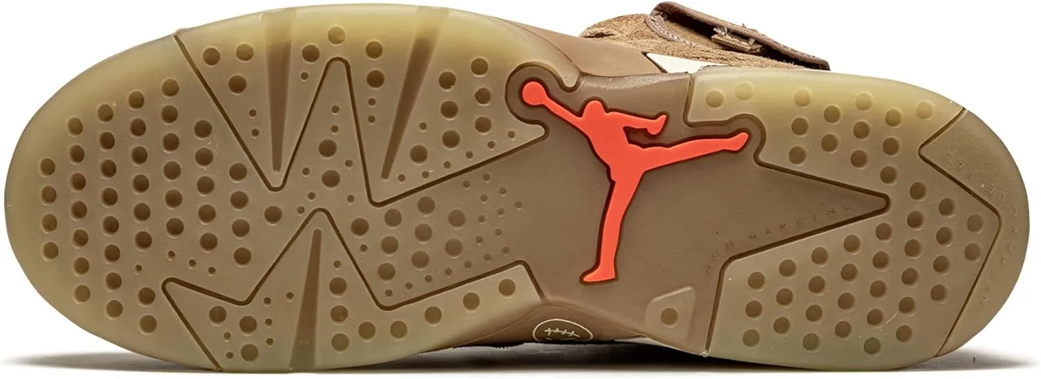 Nike Preschool Air Jordan 6 Retro PS Travis Scott British Khaki, British Khaki/Sail/Bright Crim