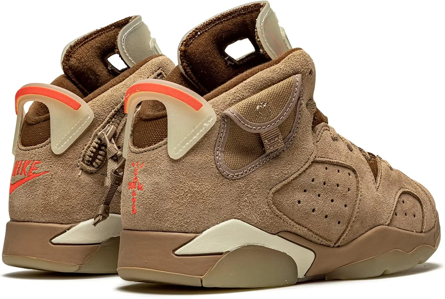Nike Preschool Air Jordan 6 Retro PS Travis Scott British Khaki, British Khaki/Sail/Bright Crim