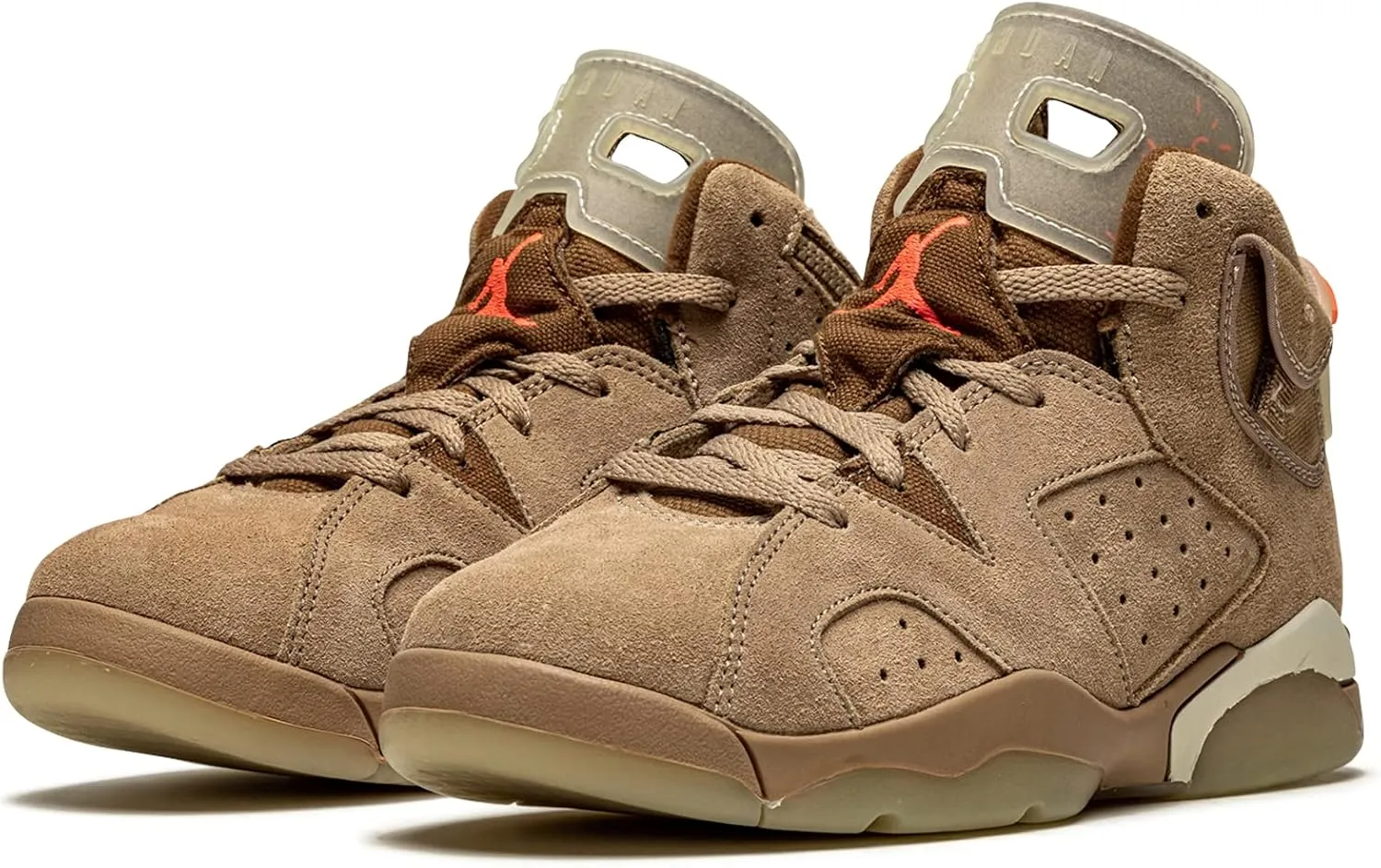 Nike Preschool Air Jordan 6 Retro PS Travis Scott British Khaki, British Khaki/Sail/Bright Crim