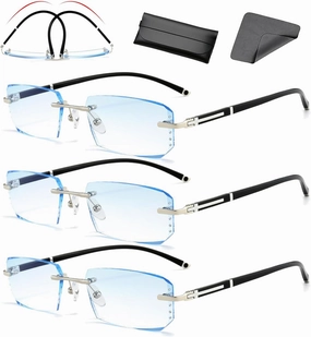 Noblu Vision Glasses for Men Women as Seen on Tv, Color-Changing Anti-Blue Light Presbyopia Glasses, Dual Focus Glasses