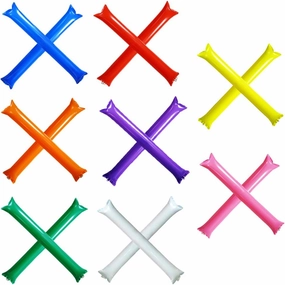 Noise Makers Bam Bam Thunder Sticks 8 Colors Inflatable Stadium Noisemakers 40 Pairs 80 PCS Basketball Football Game Party Cheer Accessories