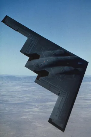 Northrop B2 Stealth Bomber in Flight Photo Photograph Cool Wall Art Print Poster 24x36