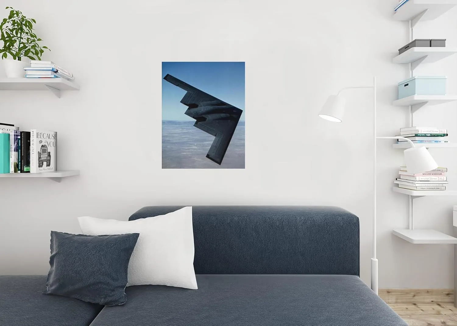 Northrop B2 Stealth Bomber in Flight Photo Photograph Cool Wall Art Print Poster 24x36