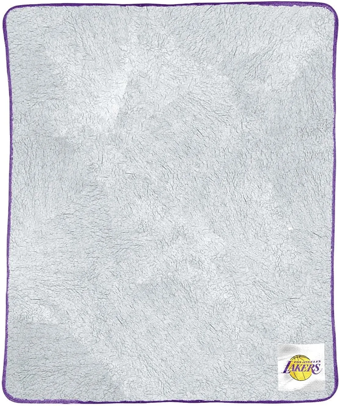 NORTHWEST NBA Silk Touch Sherpa Throw Blanket - Soft & Fluffy - Great for Gamedays - 60" x 50" - Ultimate Comfort & Coziness (Los Angeles Lakers - Purple)