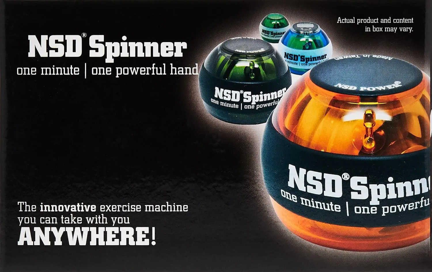 NSD Power Essential Spinner Gyro Hand Grip Strengthener Wrist Forearm Exerciser