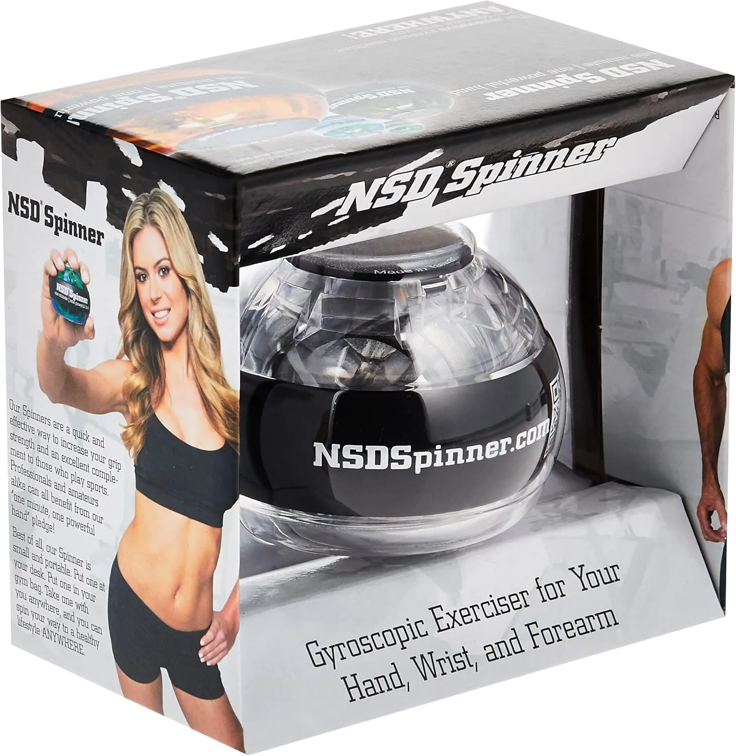 NSD Power Essential Spinner Gyro Hand Grip Strengthener Wrist Forearm Exerciser