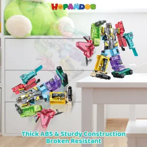 Number Robots Transformers Toys for Kids Ages 3-8, 12.3" Giant Buildable Robot Set, Number Blocks for Learning & Play, STEM Educational Toys for Boys & Girls Gifts