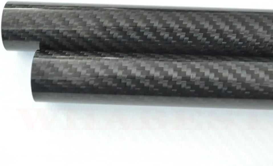 OD 26mm - ID 22mm Langth 500mm Glossy 100% Full Carbon Composite Material/ 3k Carbon Fiber Tubes/Pipes. Quadcopter Hexacopter. RC Plane/RC DIY Helicopter. (1pcs 26x22x500mm Glossy)